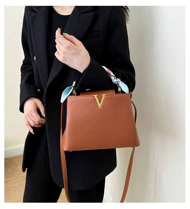 Borsa a tracolla versatile occidentale nuova da donna Borsa a tracolla diagonale di grande capacità alla moda_voghion.com