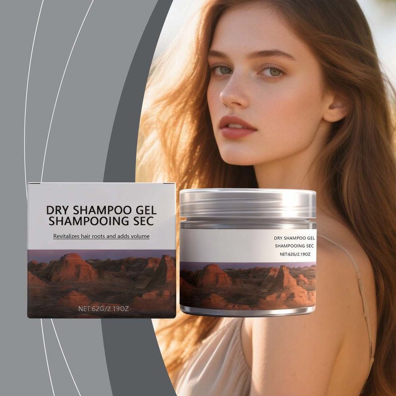 No-Wash Dry Shampoo Gel Natural Volumizing Fluffy Unisex Refreshing Non-Sticky Glossy Hair_voghion.com