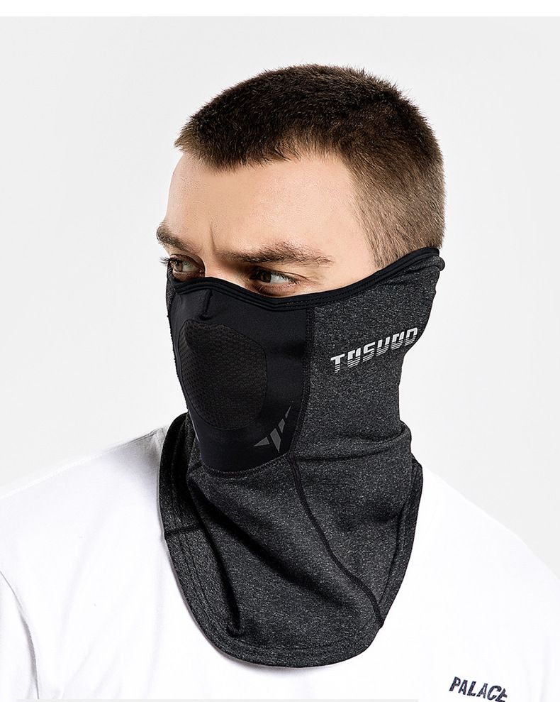 Deportes y entretenimiento Deportes Otoño e invierno Máscara de ciclismo Máscara cálida Protector de cuello Protector de oídos Máscara de esquí Protección contra el frío al aire libre Cuello_voghion.com