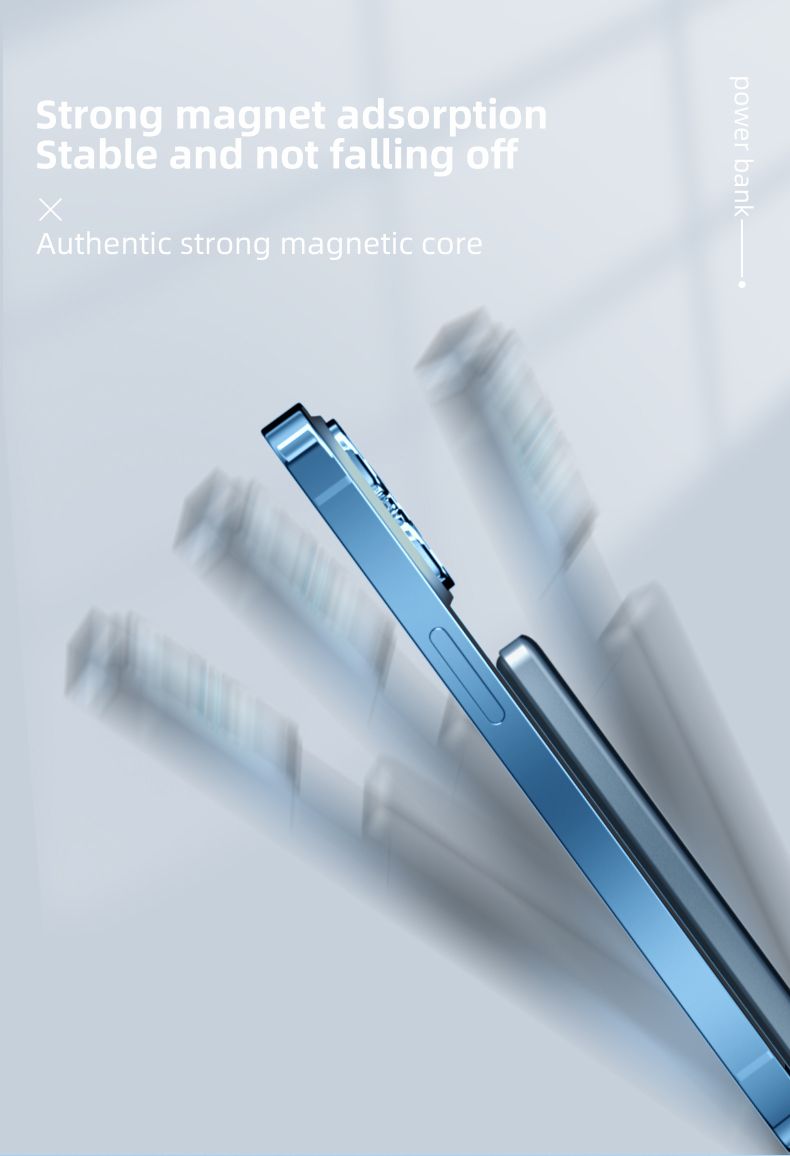 Music Festival Four-Cell Battery Indicator Powerbank 10000 Mah Wireless Magnetic Type-C Fast Charging Power Bank Aluminum Alloy Custom_voghion.com