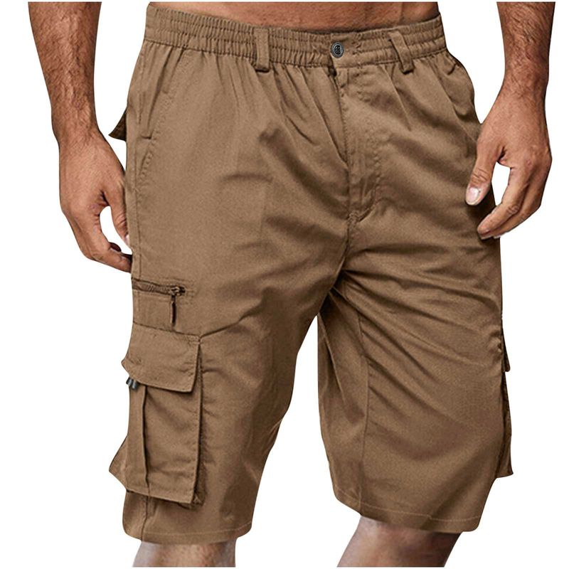 Men's Clothing Men's Casual Multi Pocket Work Shorts Men's Loose Outdoor Casual Pants Shorts_voghion.com