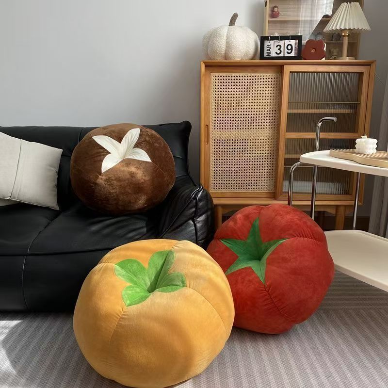 Cuscino da pavimento in peluche a forma di pomodoro, stile patata dolce, creativo, per divano, soggiorno, regalo di compleanno_voghion.com