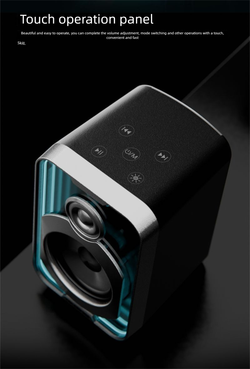 Colorful CD20 Phantom Abyss Light Effect Computer Speaker Bluetooth Laptop Desktop Wired Gaming Sound System_voghion.com