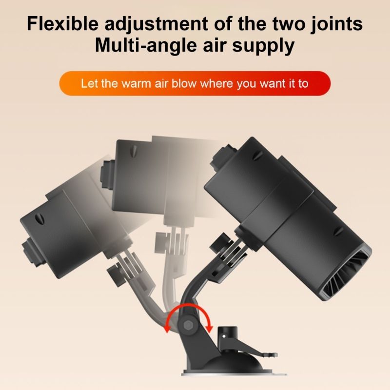 Dezaburitor portabil pentru încălzirea mașinii de 12V, dezaburitor rapid pentru parbriz, suflantă de aer cald, economisire de energie rotativă pentru confort la volan_voghion.com