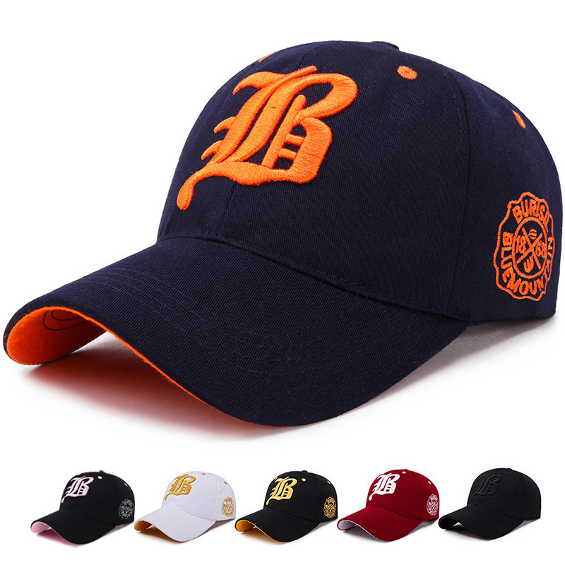 Casquette de baseball pour homme et femme, style coréen, broderie avec lettres, langue de canard, tendance printemps-été, pare-soleil d'extérieur_voghion.com