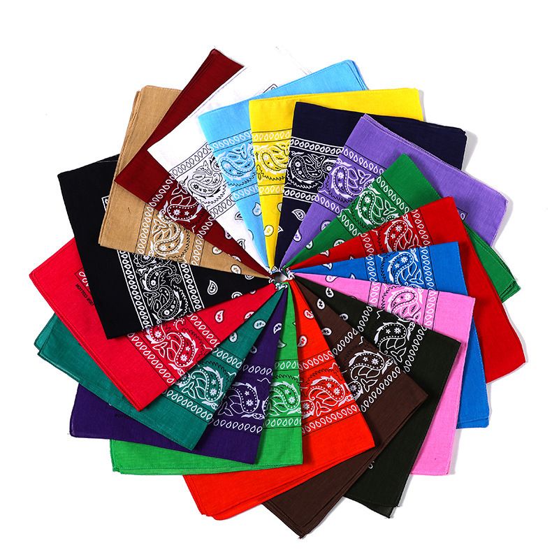 Chustka na głowę LazyZoom 100% poliester, wzór paisley, hip-hop, taniec uliczny, wielofunkcyjna, maska rowerowa, nadruk, mały, kwadratowy szalik_voghion.com