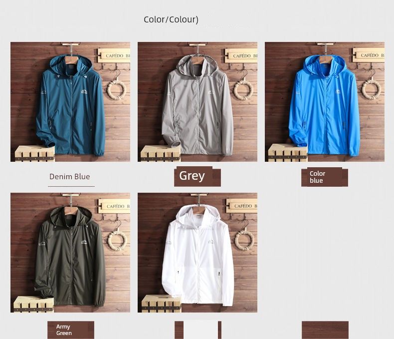 Jpdun Summer Ultra-Thin Breathable Raincoat Sun-Protective Clothing_voghion.com
