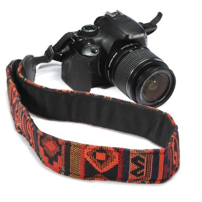 DSLR SLR Kameralar İçin Evrensel Ayarlanabilir Kamera Boyun Askısı Nikon Canon Sony Olympus Yumuşak Dolgulu Pamuklu Omuz Askısı Kemeri_voghion.com