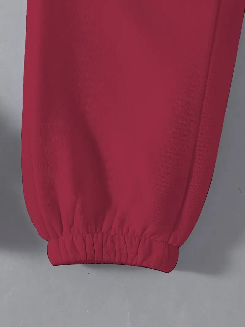 Tuta da donna stampata in due pezzi, con maglia a maniche lunghe e pantaloni con coulisse in vita, abbigliamento sportivo casual per primavera e autunno._voghion.com