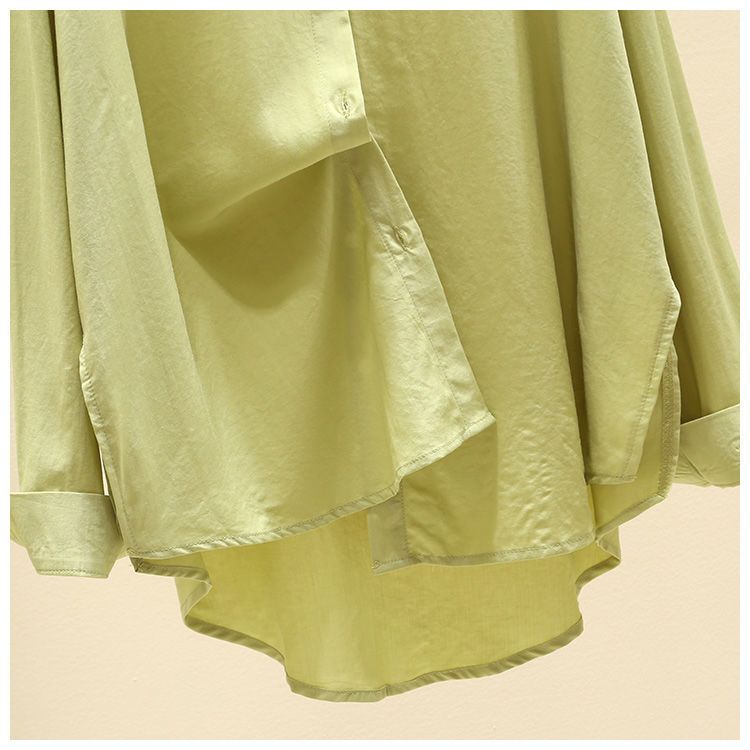 Dameskleding Casual zonbescherming Shirt Versie van de kleur Veelzijdige draperie Top met lange mouwen Buitenkleding_voghion.com