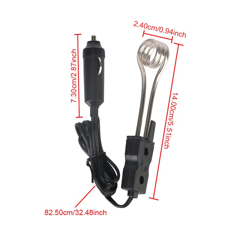 24V 12V Auto Immersione Accendisigari Spina Riscaldatore Elettrico Per Tè Caffè Acqua Sicura Scaldabagno Accessori Auto Alta Qualità_voghion.com