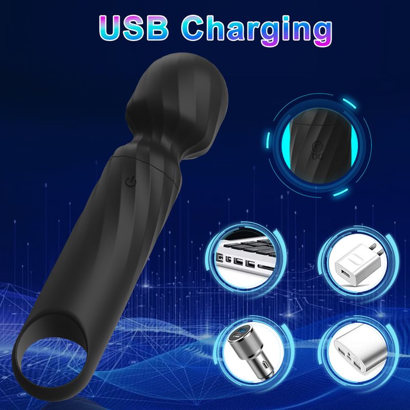 TD Mini Magic Wand, Vibrator, Clitoral Stimulation Device, AV Stick, G-spot Massager, Vaginal Vibrating Dildo, Masturbator_voghion.com