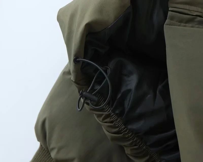 Women's clothing Women's cotton coat new stand-up collar zipper pocket thickened warm cotton coat 8AS2305A_voghion.com