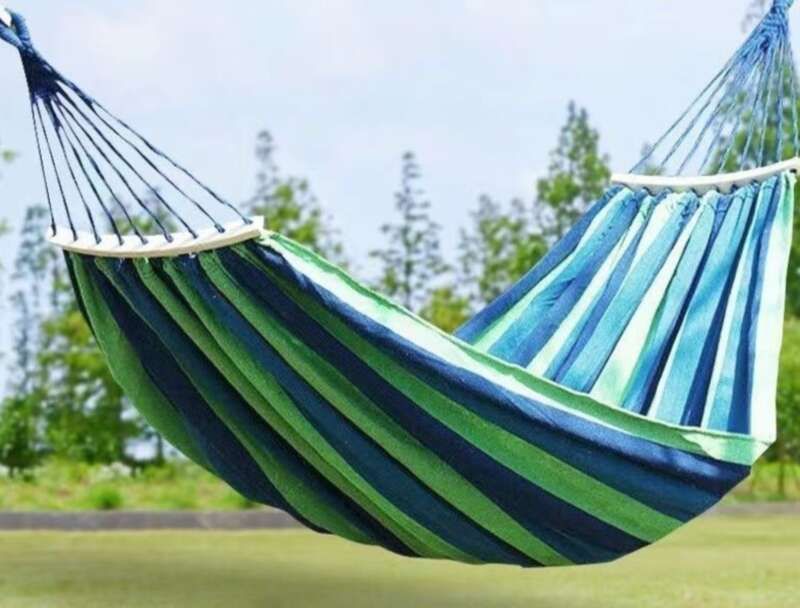 【Colección de 23000 personas】 Hamaca portátil para exteriores antivuelco para acampar, para niños, para dormir al aire libre, con red atada_voghion.com