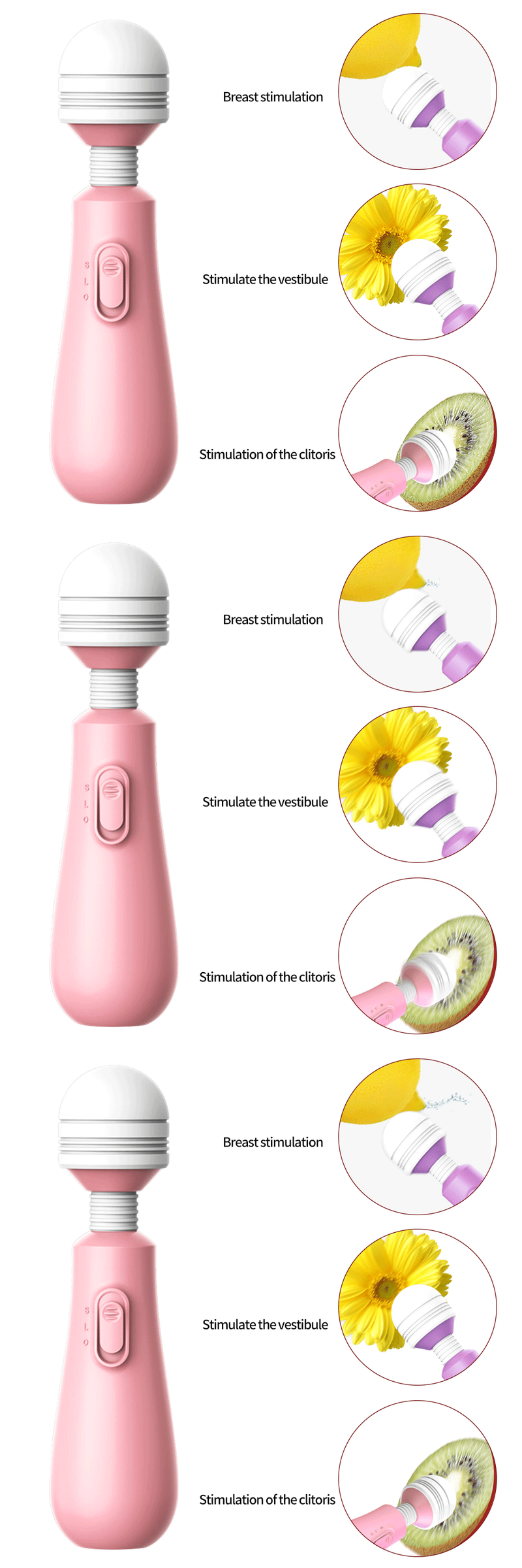 G-Punkt-Massagegeräte, verstellbar, starke Vibration, Klitorisstimulator, Massage, kleiner AV-Stick für Frauen, Klitoris-Stimula_voghion.com
