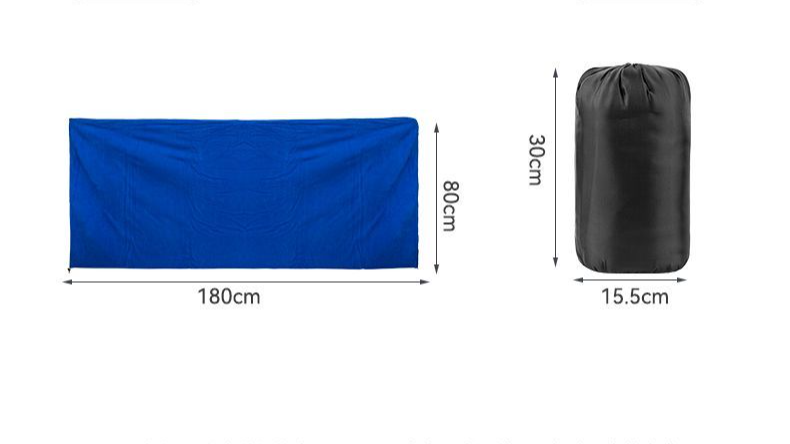 Saco de dormir térmico multifuncional para acampar al aire libre, portátil, de forro polar, para dormitorio, oficina, cubrepiernas, manta para siesta gruesa_voghion.com
