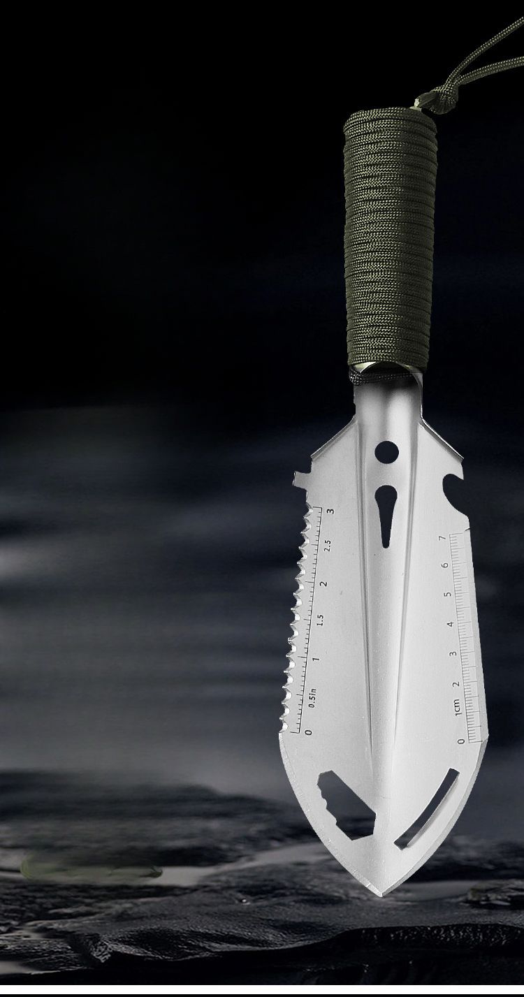 Hardened Stainless Steel Multi-Functional Folding Shovel Survival Camping Outdoor Supplies_voghion.com