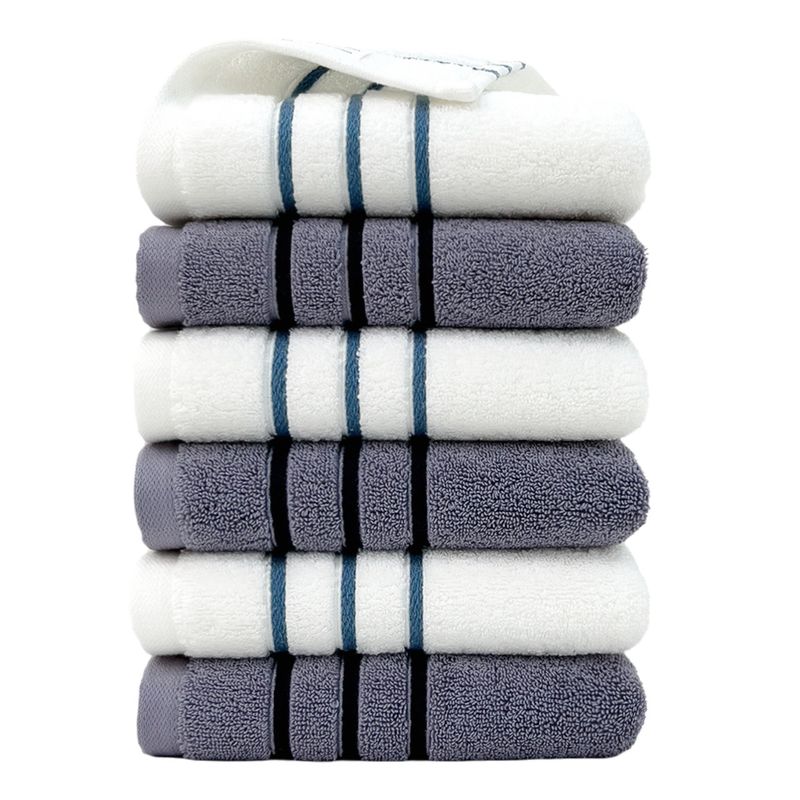 6-Pack Premium Cotton Towels - 100% Pure Cotton, Soft & Absorbent Bath Towel Set_voghion.com