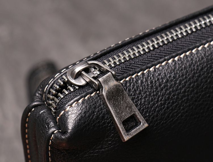 Borsa da uomo in pelle di alta qualità, portafoglio lungo in morbida pelle da donna, borsa per telefono alla moda in pelle di mucca, comoda e resistente al tatto._voghion.com