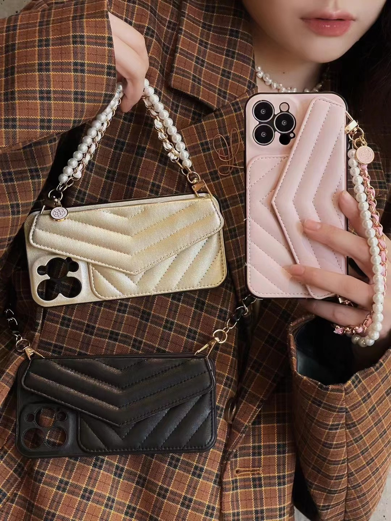 Mobile phone case for Apple 14promax mobile phone case, diagonal rhombus iphone13pro anti-fall sleeve, card 12p coin purse_voghion.com