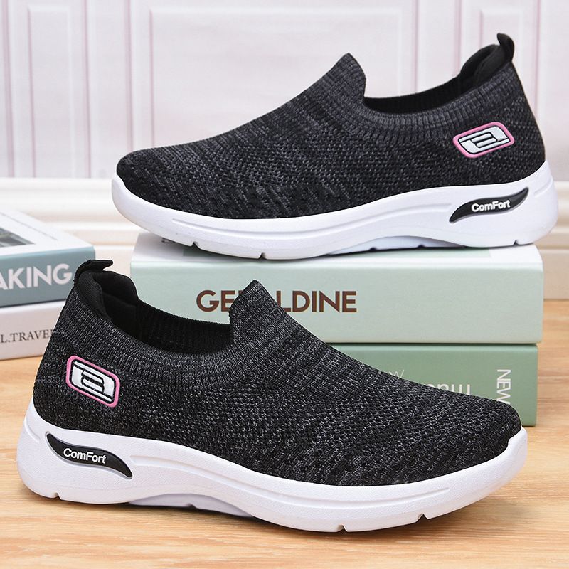 Herfst Nieuwe Casual Sokken Zachte Zolen Moeders Sport Damesschoenen_voghion.com