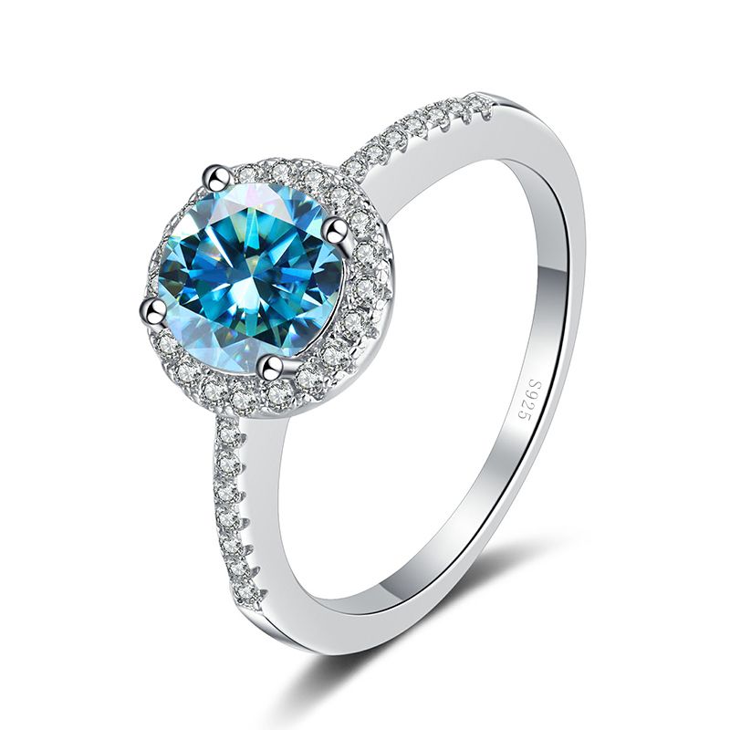 Tancise 0,5-2,0 karat ekte moissanitt luksuriøs giftering rund briljant diamant halo forlovelsesringer for kvinners smykker_voghion.com