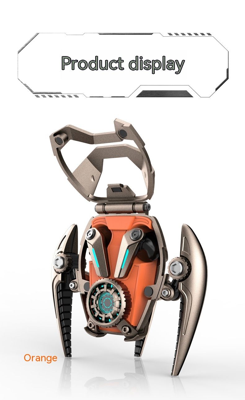 Nuevo Cd-3 Mecha auricular Auriculares inalámbricos con Bluetooth aleación auriculares mecánicos Enc reducción de ruido Tws auriculares e-sports hombre regalos_voghion.com