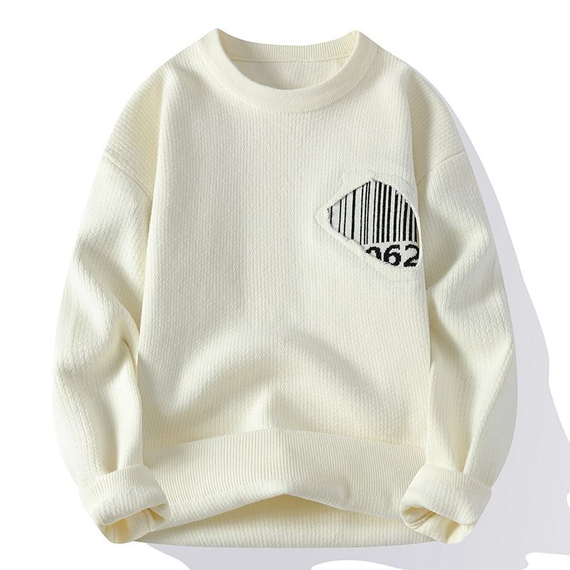 Pull à col rond et manches longues pour homme, pull déchiré, tendance, décontracté et chaud, en tricot_voghion.com