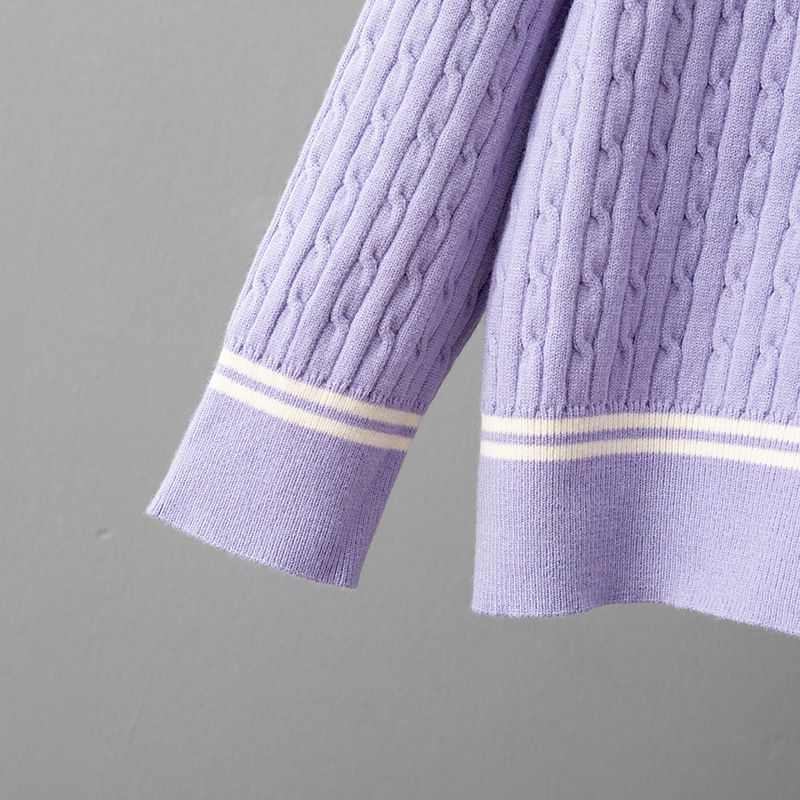 Elegante set di maglione e pantaloni in maglia - Completo casual a righe con pullover a maniche lunghe e pantaloni in morbida miscela di viscosa, versatile per l'ufficio e per tutti i giorni_voghion.com