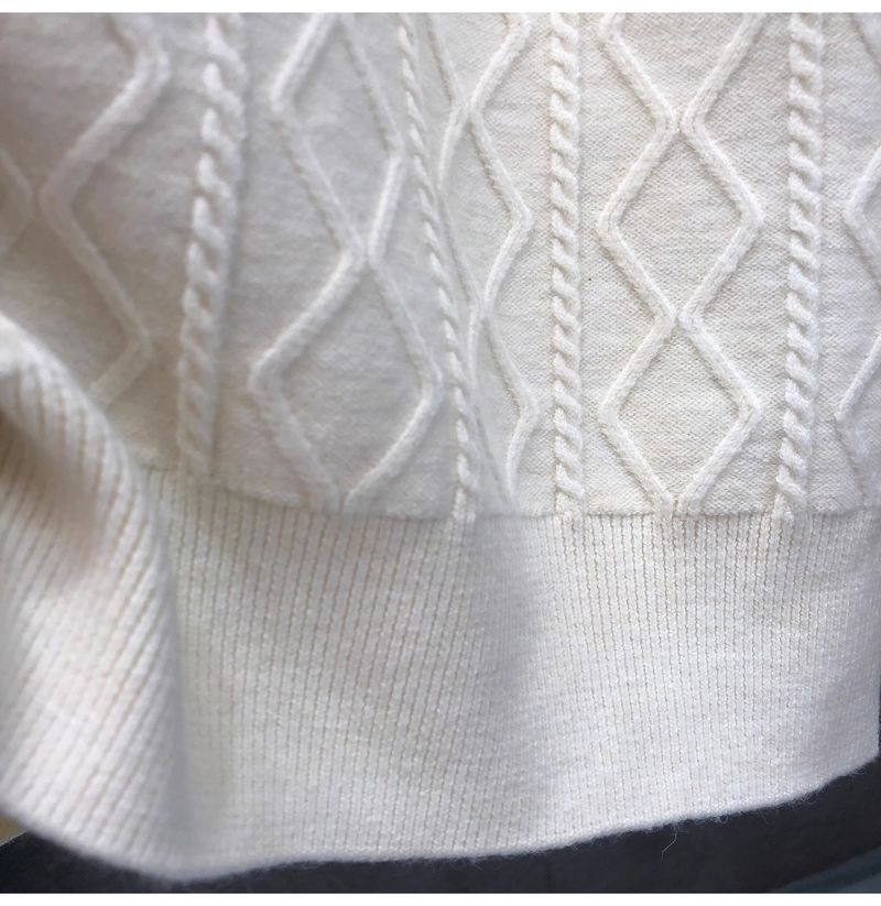 Herrenbekleidung Hübscher Kurzarmpullover Trendy Brand Casual Halbarm-Strickpullover Frühlings- und Sommer-Unterhemd_voghion.com