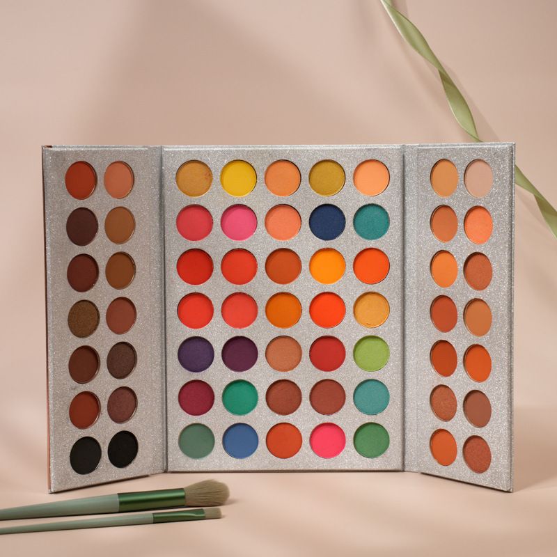 63 Farben Mehrfarbige Faltbare Lidschatten-Palette Erdfarben Bühnen Make-up Cos Kosmetik_voghion.com