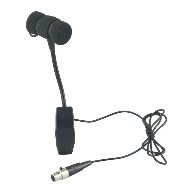 Tragbares kabelgebundenes Saxophon mit 3/4-poligem Mikrofon, omnidirektional, geeignet für verschiedene Instrumente, Clip-on-Design, Einwegmikrofon_voghion.com