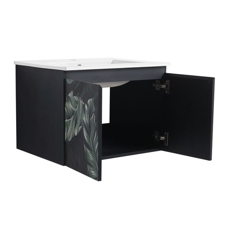 24'' Floating Wall-Mounted Bathroom Vanity With Ceramics Sink & Soft-Close Cabinet Door, KD-Package_voghion.com