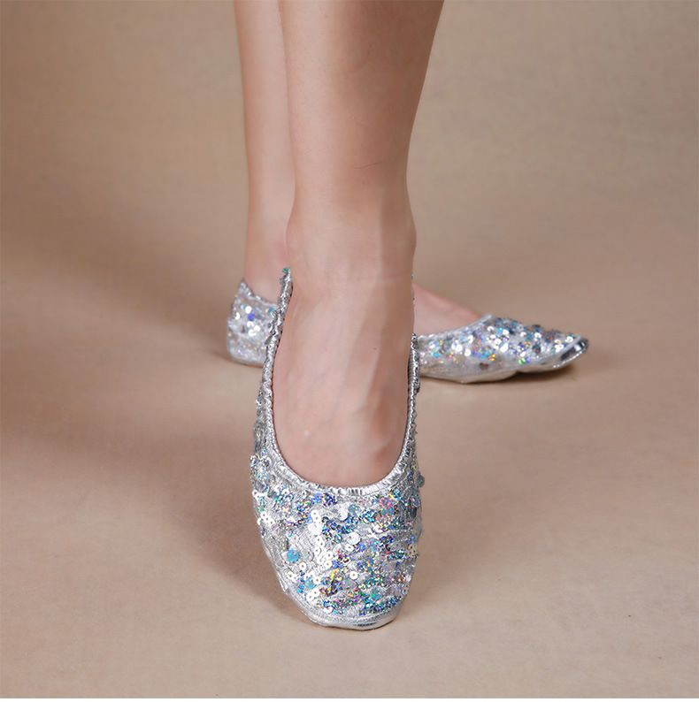 Tanzschuhe Große und Kleine Runde Gold Übungsschuhe Bauchtanz Performance Schuhe Bauchtanz Übungsschuhe Trainingsschuhe Bauchtanzschuhe_voghion.com