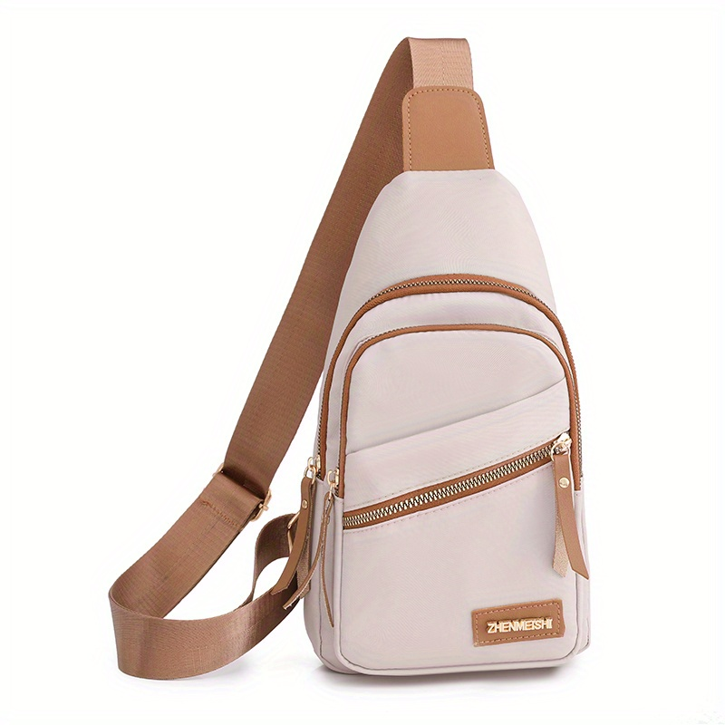 Modische, multifunktionale Brusttasche mit Reißverschluss und verstellbarem Schultergurt_voghion.com
