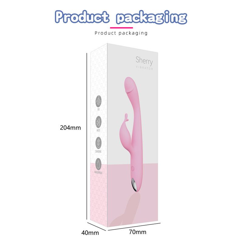 Vibromasseur de massage rechargeable Shirley pour femme, double point G, produits pour adultes_voghion.com