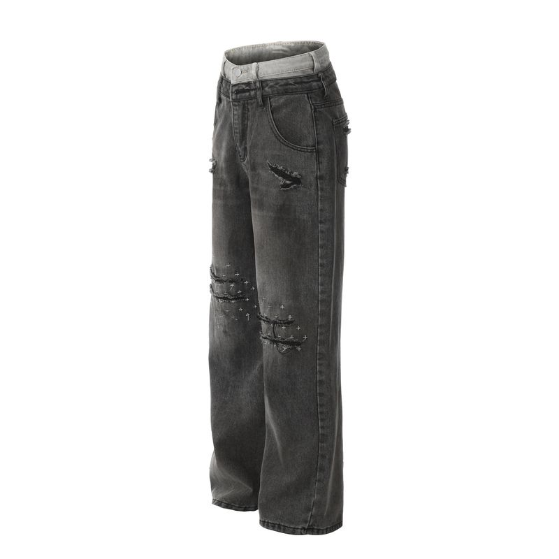 Men's Clothing Solid Color Pleated Korean Style Casual Trousers – Solid Color, Pleated, Straight-Leg Cotton Pants For Youth Fashion (Black, Blue)_voghion.com