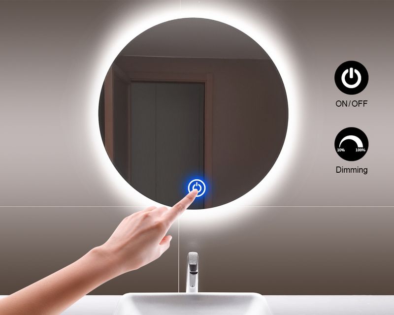 Bathroom Makeup Mirror LED Light Strip 12V Dressing Table Background Lighting Dimmable Touch Sensor LED Vanity Light For Decorat_voghion.com