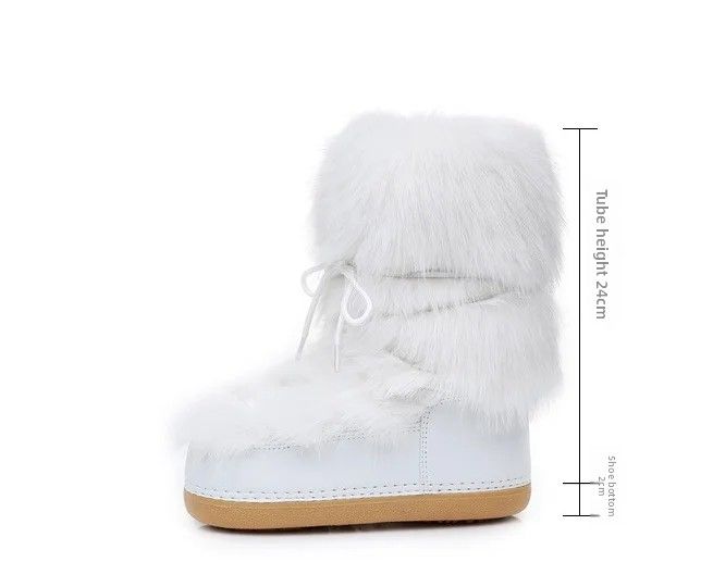 Scarpe invernali da donna, resistenti al freddo, antiscivolo, spesse, in peluche, a metà polpaccio, con plateau spesso, scarponi da sci, taglia 35-42_voghion.com