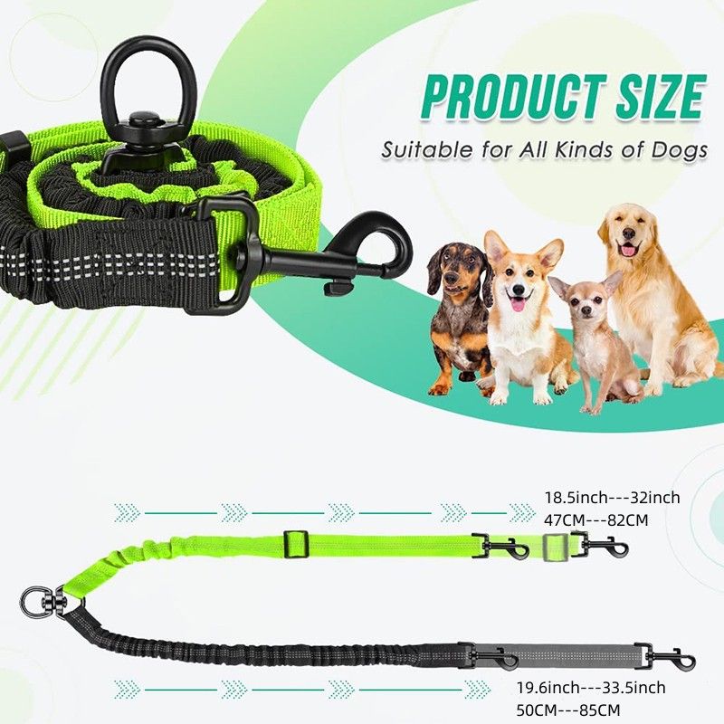 Guinzaglio retrattile automatico per animali domestici, per una sola trazione, per due cani, per passeggiate all'aperto, antideflagrante, bicolore, resistente_voghion.com