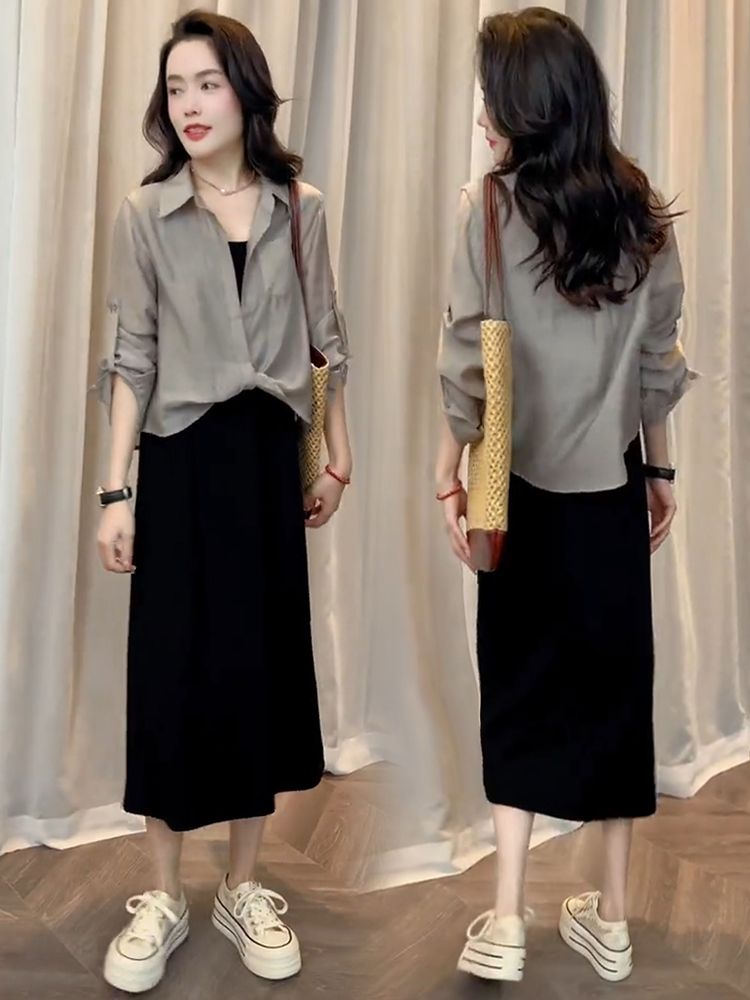 Abito estivo alla moda con camicia piccola_voghion.com