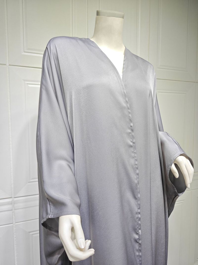 Damenbekleidung Abaya Muslim Bescheidener Mantel Mode Weich Geschmiedet Fledermausärmel Robe Damenbekleidung_voghion.com