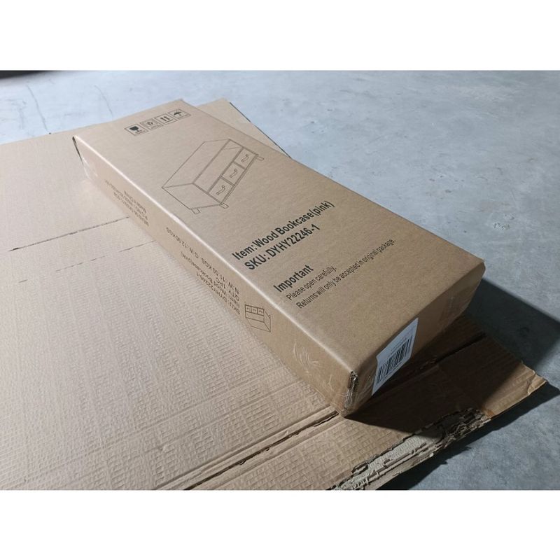 White Bookcase Collapsible Cabinet Drawers Display Book With 's Storage Fabric Pink Toy Organizer_voghion.com