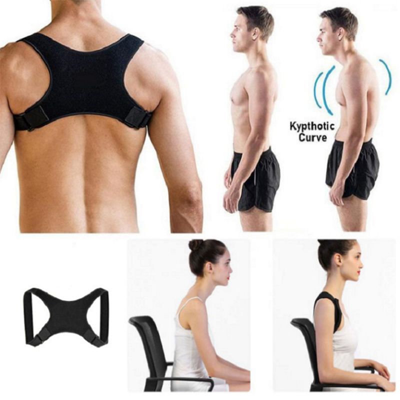 Corretor de postura ajustável, suporte médico para costas, corretor de suporte para ombros, prevenção de corcunda, cuidados de saúde para costas_voghion.com