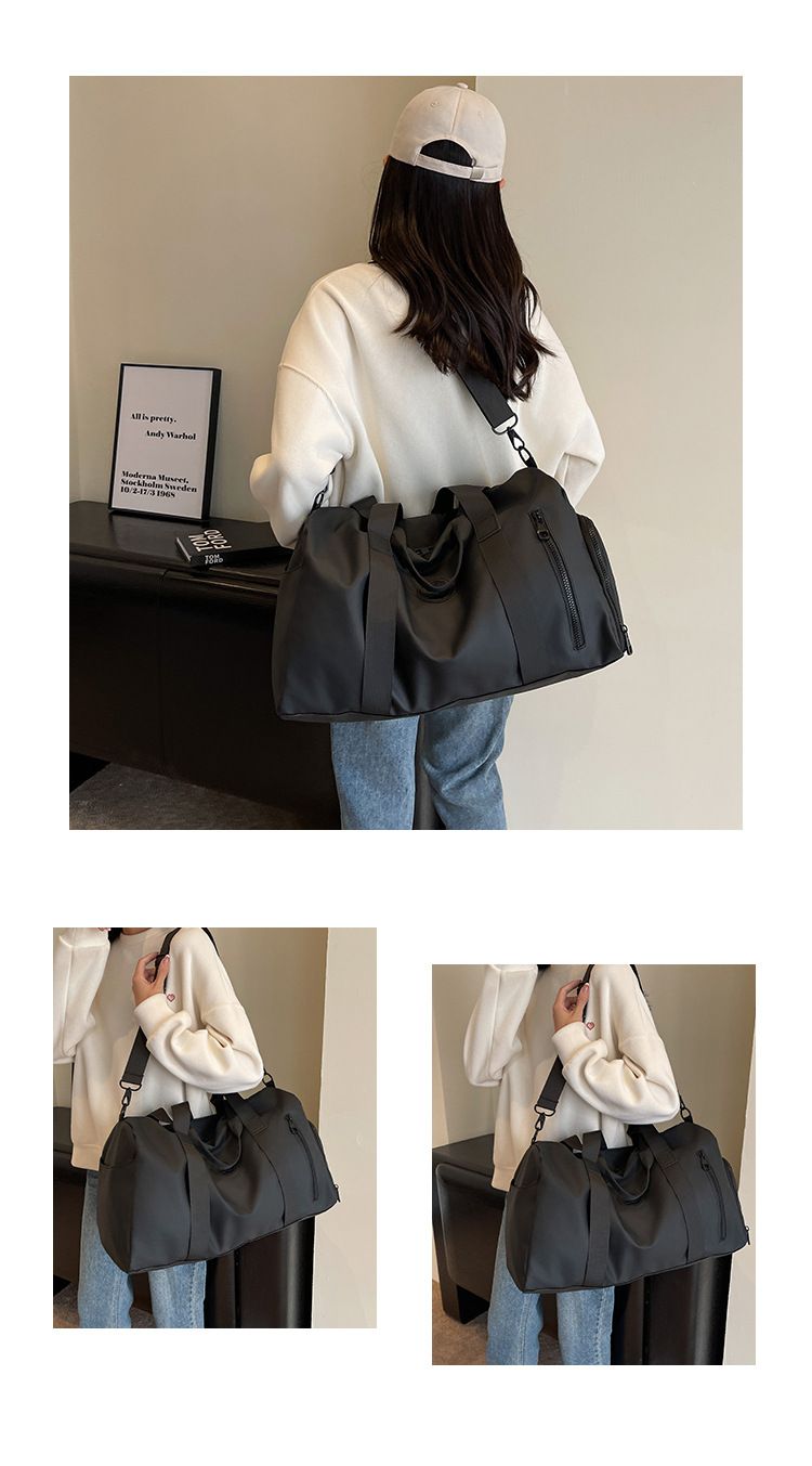 Modische tragbare Reisetasche für Männer, lässige Umhängetasche für Sport und Fitness, trocken und nass getrennte Gepäcktasche für Frauen_voghion.com