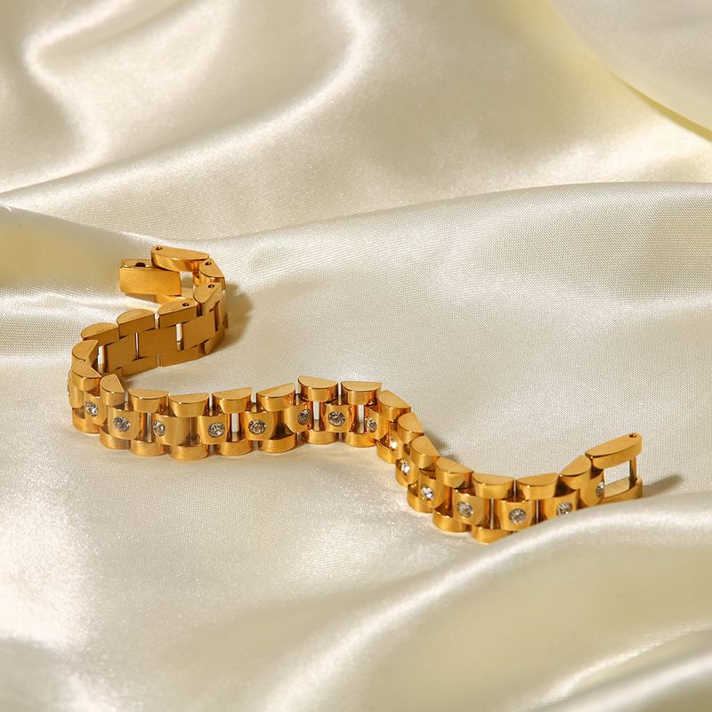 INS Internet Celebrity's Same Metal Wind Titanium Bracelet, Stainless Steel PVD Gold-plated Watch With And Bracelet_voghion.com