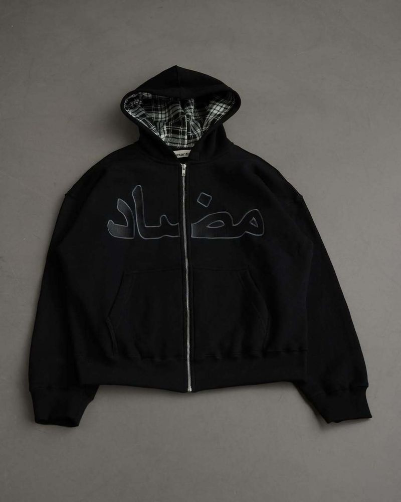 Felpa con cappuccio e zip Y2K Streetwear - Pullover stampato alla moda per uomo e donna - Giacca hip hop retrò oversize - Poliestere leggero (nero/bianco/blu)_voghion.com
