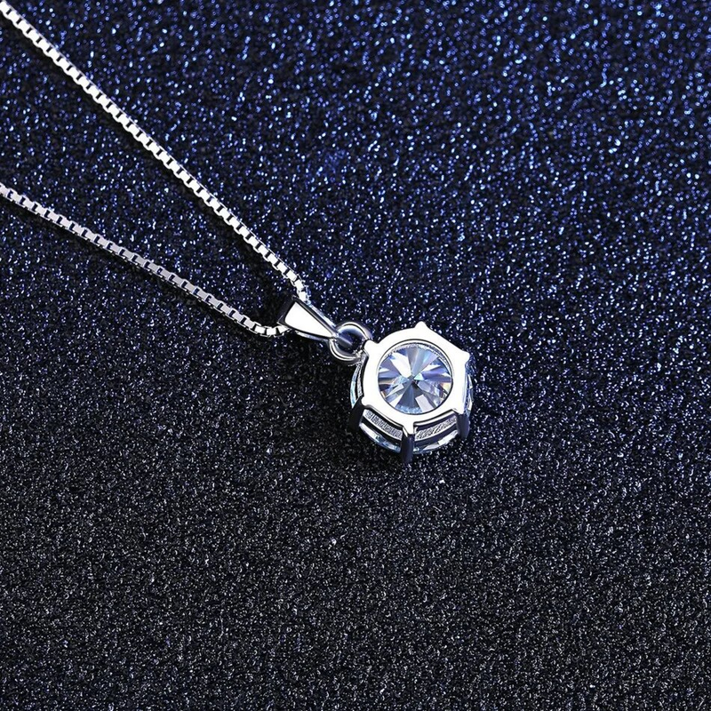 Collana con ciondolo in moissanite autentica da 1 CT Tancise per donna, gioielli raffinati per matrimonio, festa in argento sterling di alta qualità_voghion.com