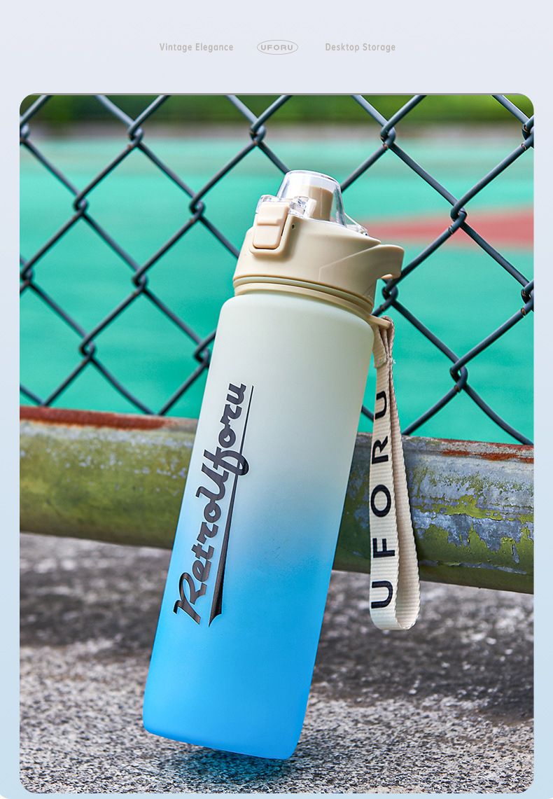 Sportowy kubek na wodę, damski, o dużej pojemności, męski, butelka na wodę, studencki, odporny na wysokie temperatury, przenośny, duży czajnik, duża pojemność_voghion.com