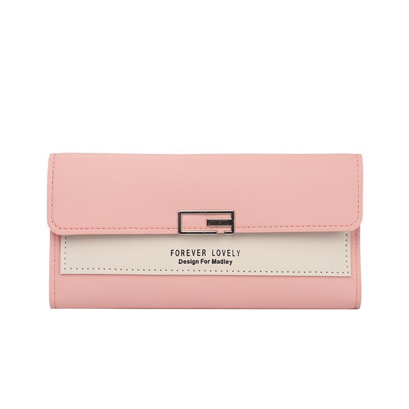 Long Wallet Ladies New Tri-Fold Clutch Multi-Functional Pu Bag Wallet_voghion.com